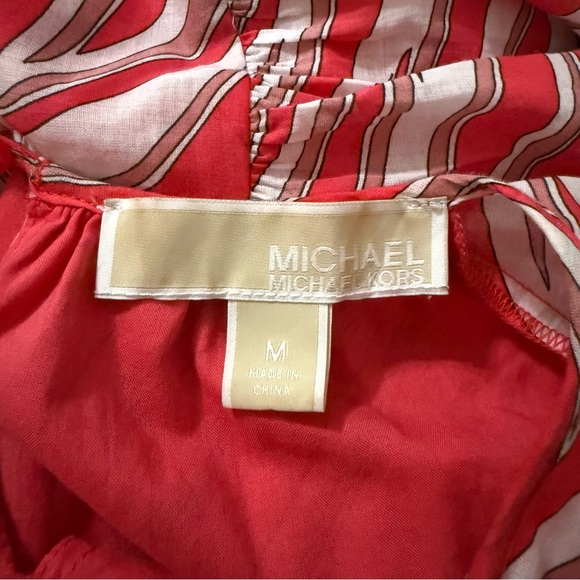 MICHAEL MICHAEL KORS Zebra Print Cotton Lawn Cutout Dress Size M - Picture 12 of 13